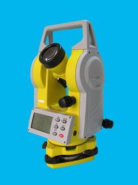 30X Magnification Electronic Digital Theodolite Two Seconds Accuracy Yellow Color