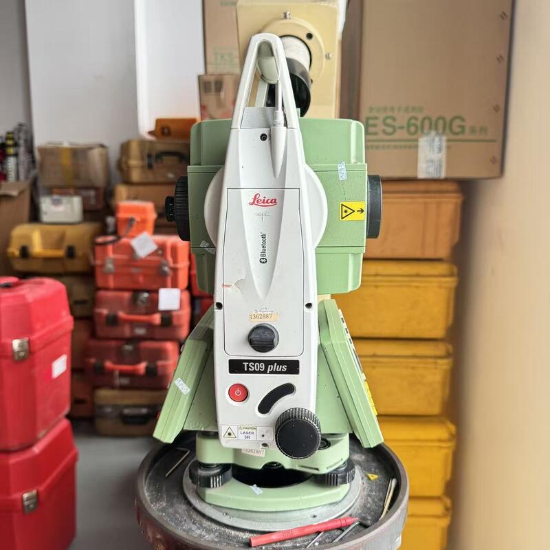 Leica TS09 Total Station with 1000m None Prism Distance 1G Mass Data Storage and Diametrical Method for Surveying