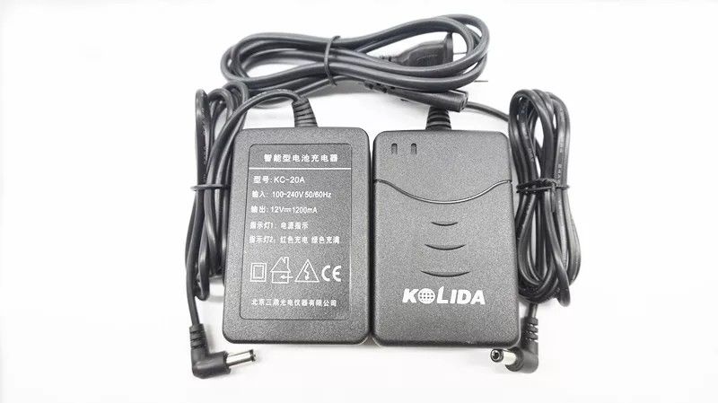 Black Origin Battery Charger , Large Capacity Battery Charger For Kolida Theodolite