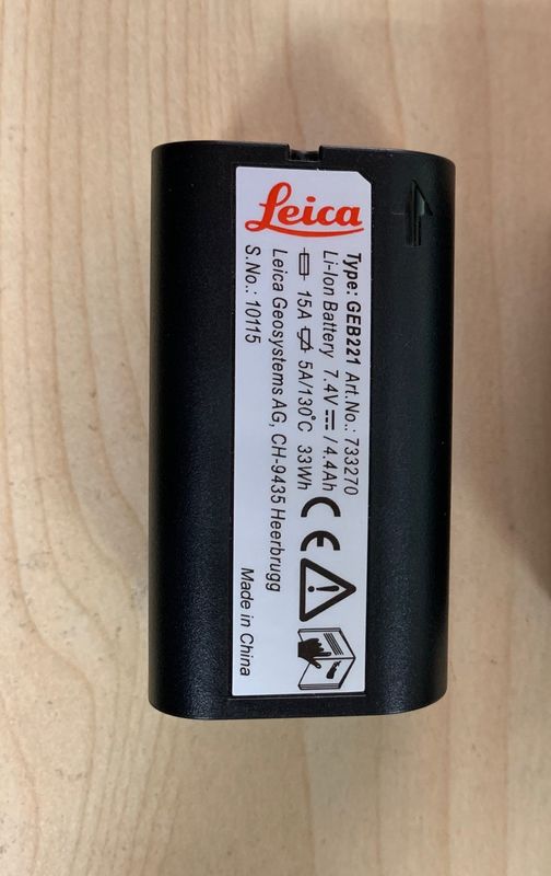 GEB221 Total Station Battery Energy Saving Black Color CE Certification