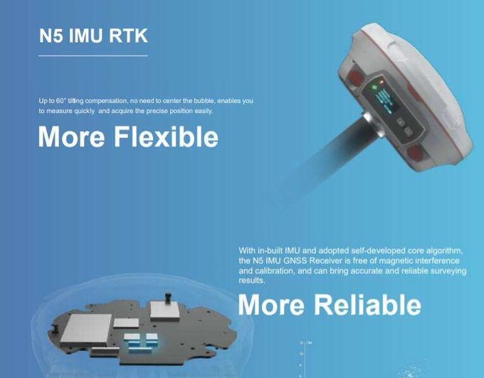 7 - 28 VDC Input Voltage SinoGNSS N5 RTK GPS Comnav N5 IMU GNSS Receiver 1